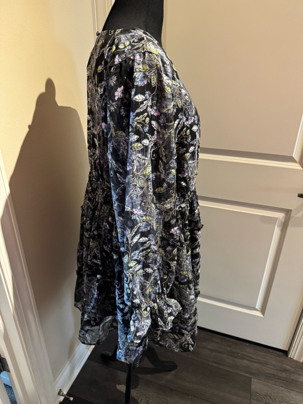 Torrid Mini Lurex Chiffon Tiered Dress - Picture 7 of 10